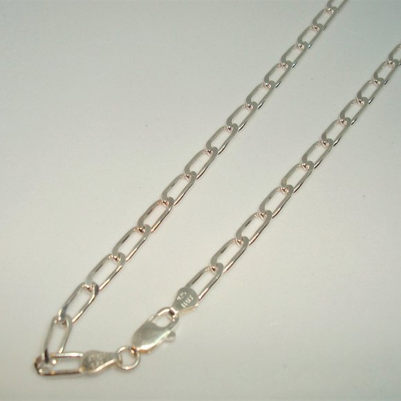 Sterling Silver Long Link Chain - Picture 2 of 5